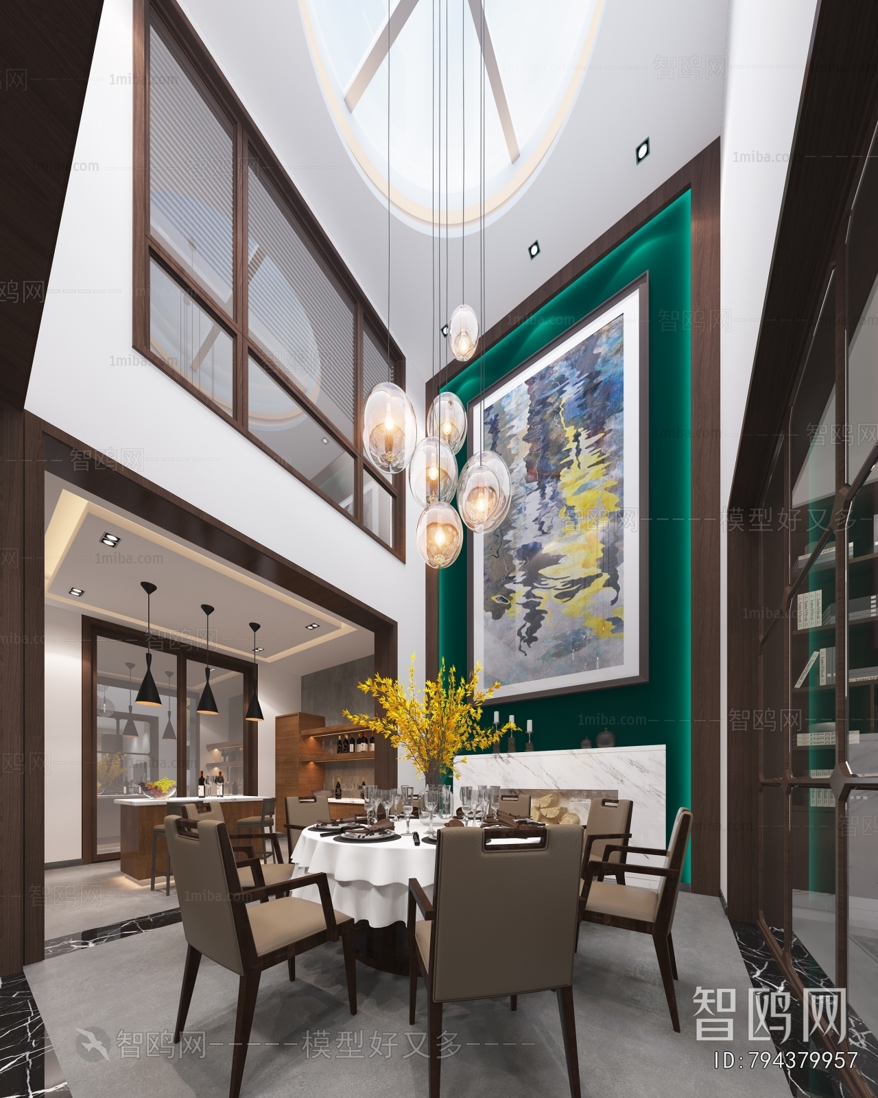 New Chinese Style Dining Room