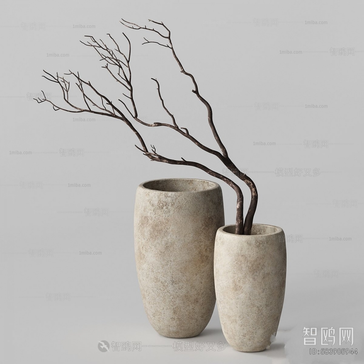 Wabi-sabi Style Dried Branch