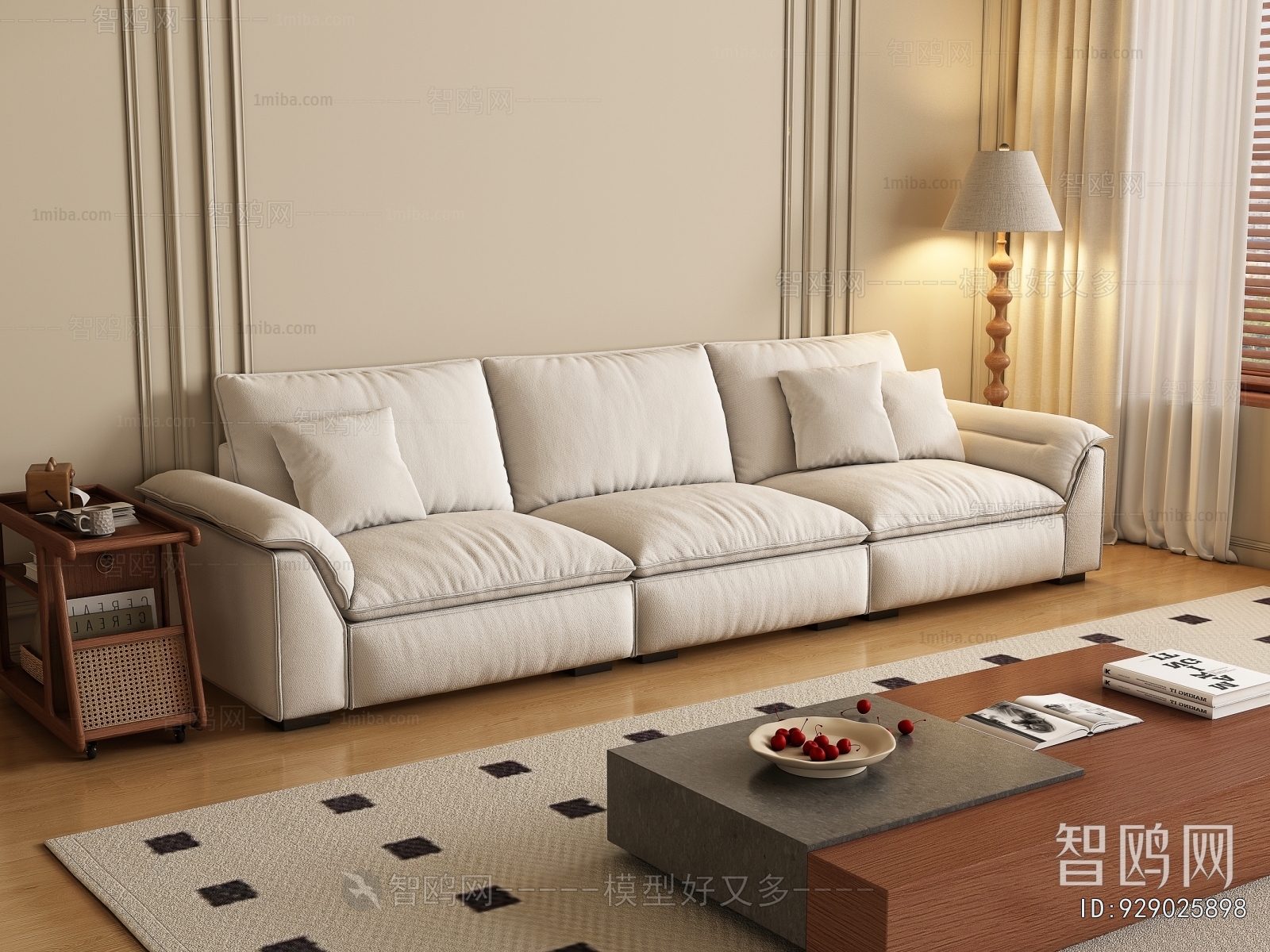 Modern Three-seat Sofa
