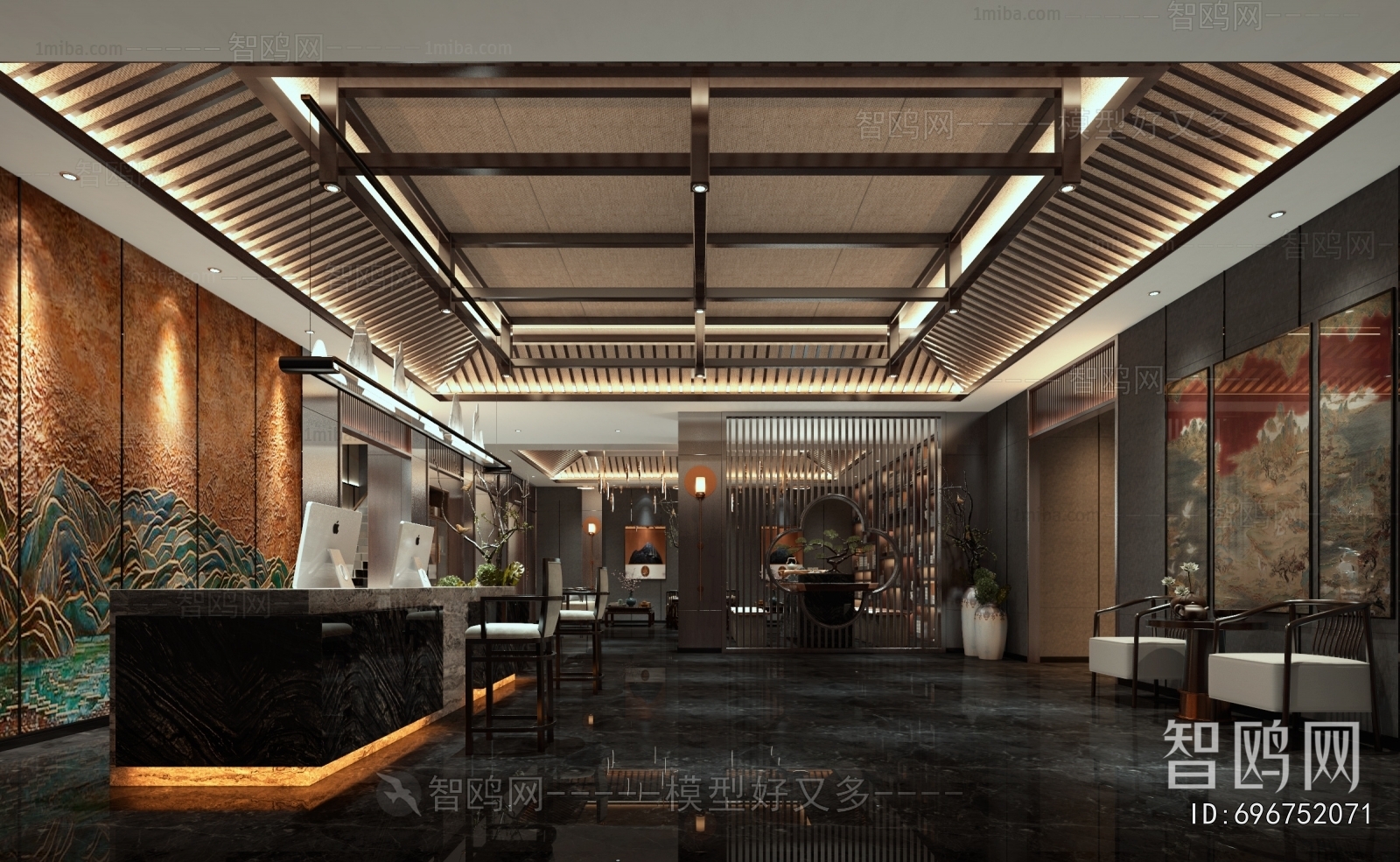 New Chinese Style Lobby Hall