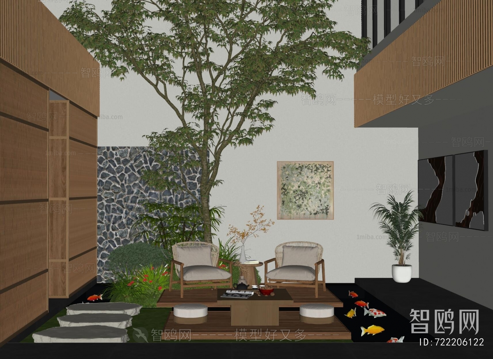 Modern Courtyard/landscape
