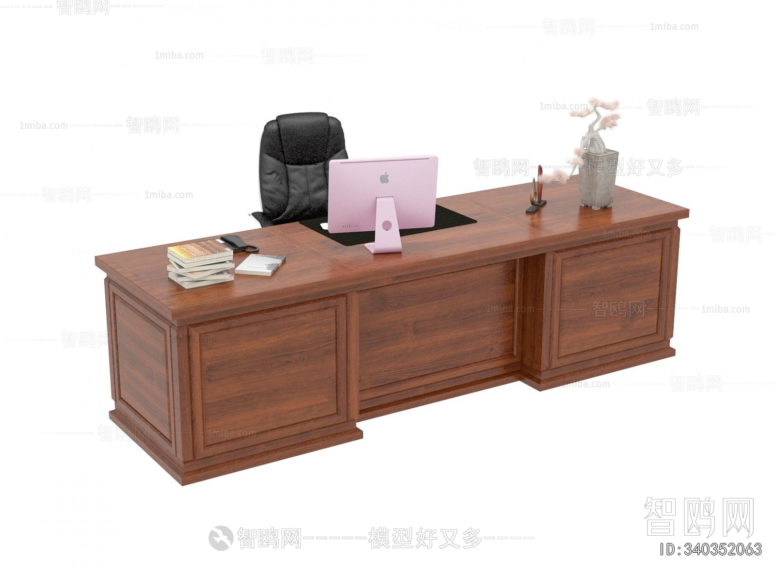 New Chinese Style Office Desk And Chair