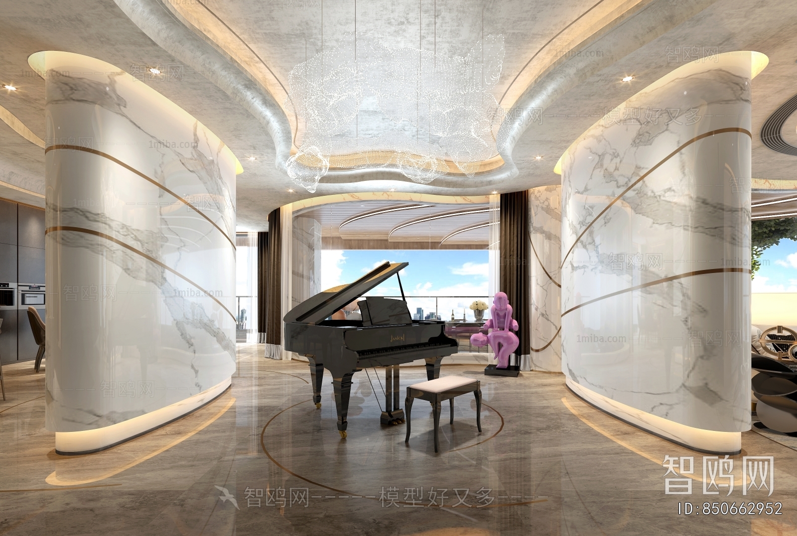 Modern Piano Room