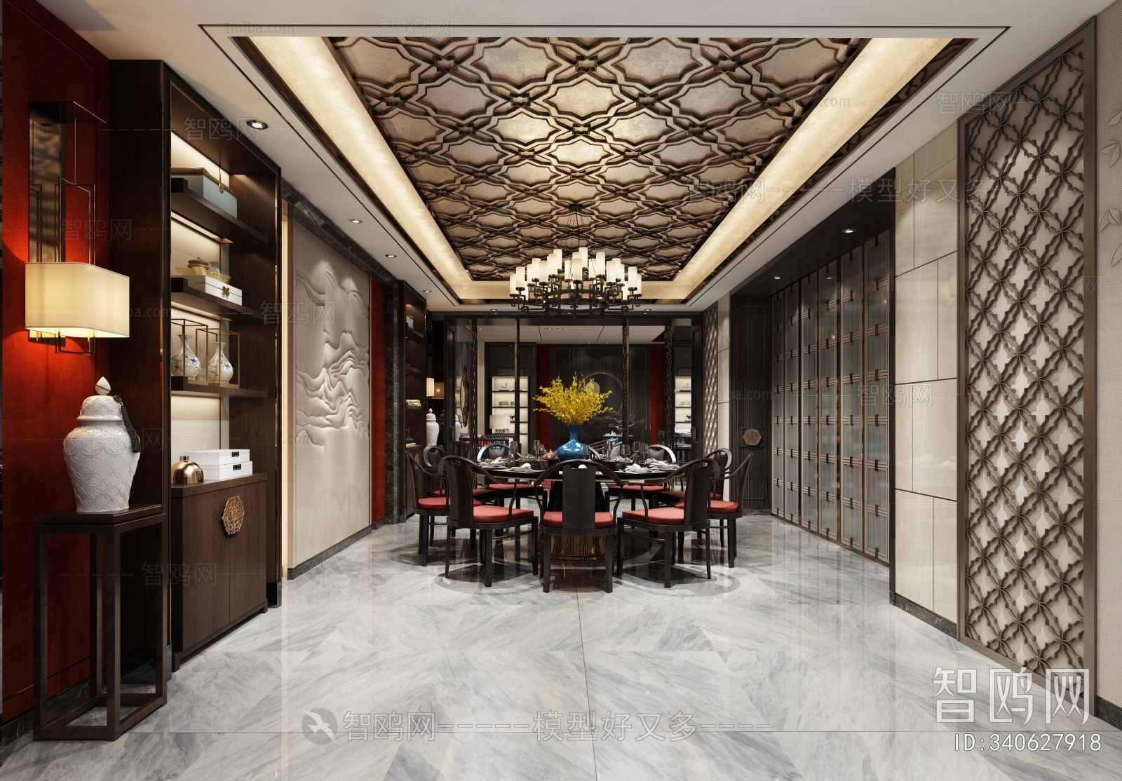 New Chinese Style Dining Room