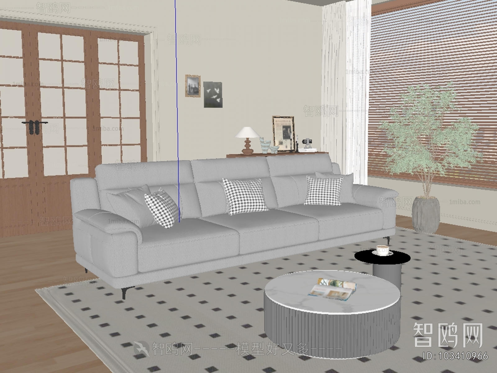 Modern Three-seat Sofa