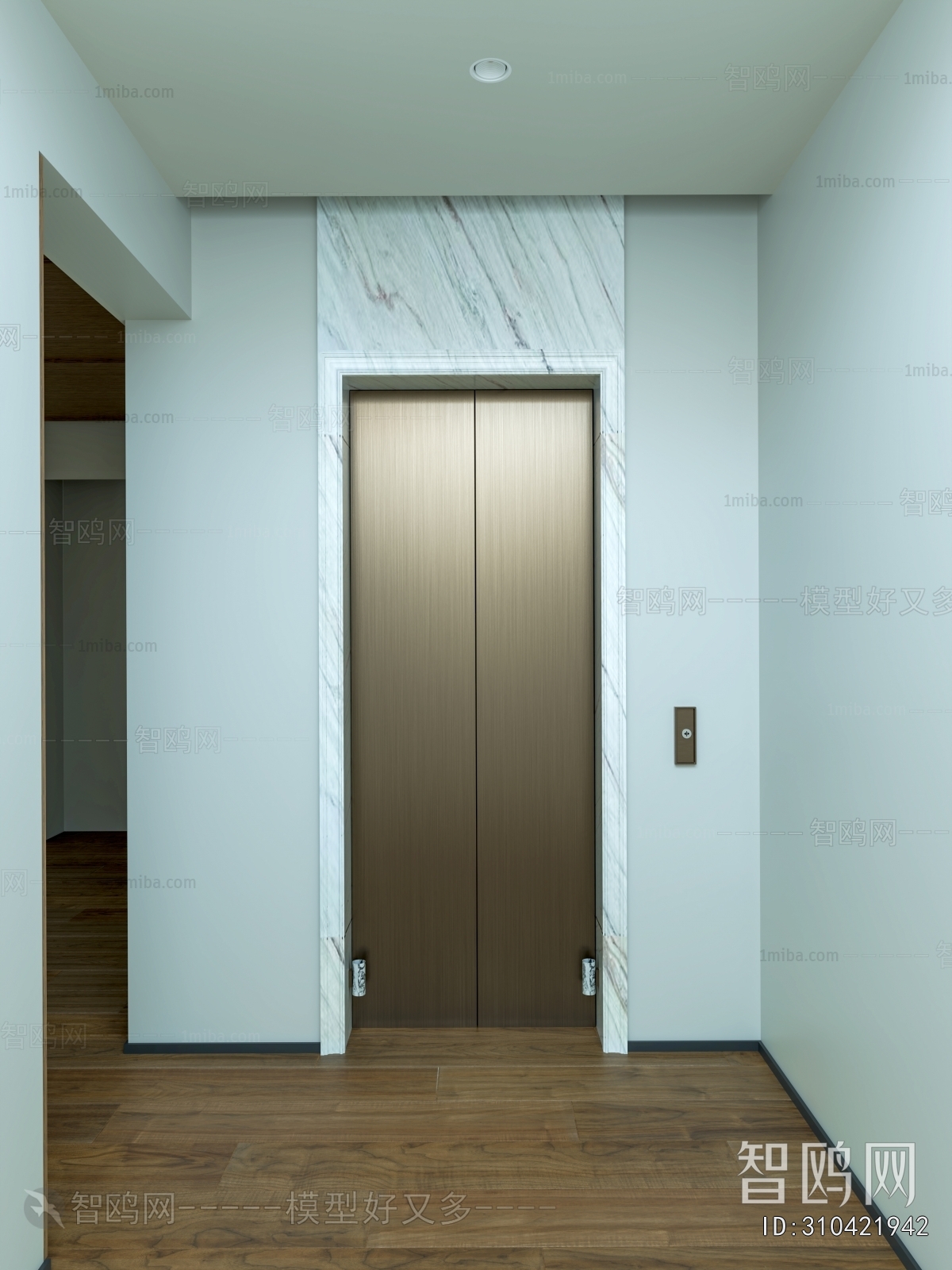 Modern Office Elevator Hall