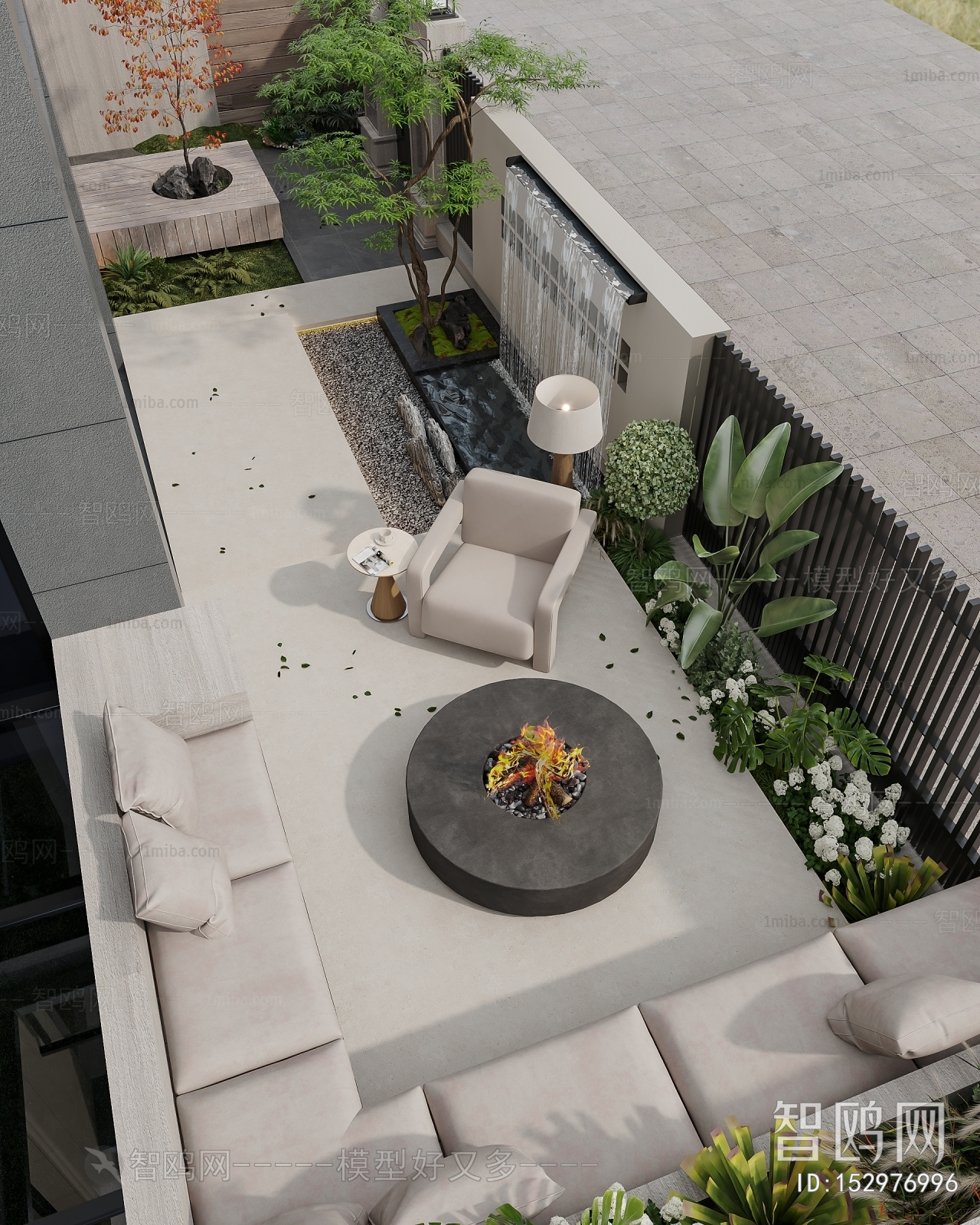 Modern Courtyard/landscape