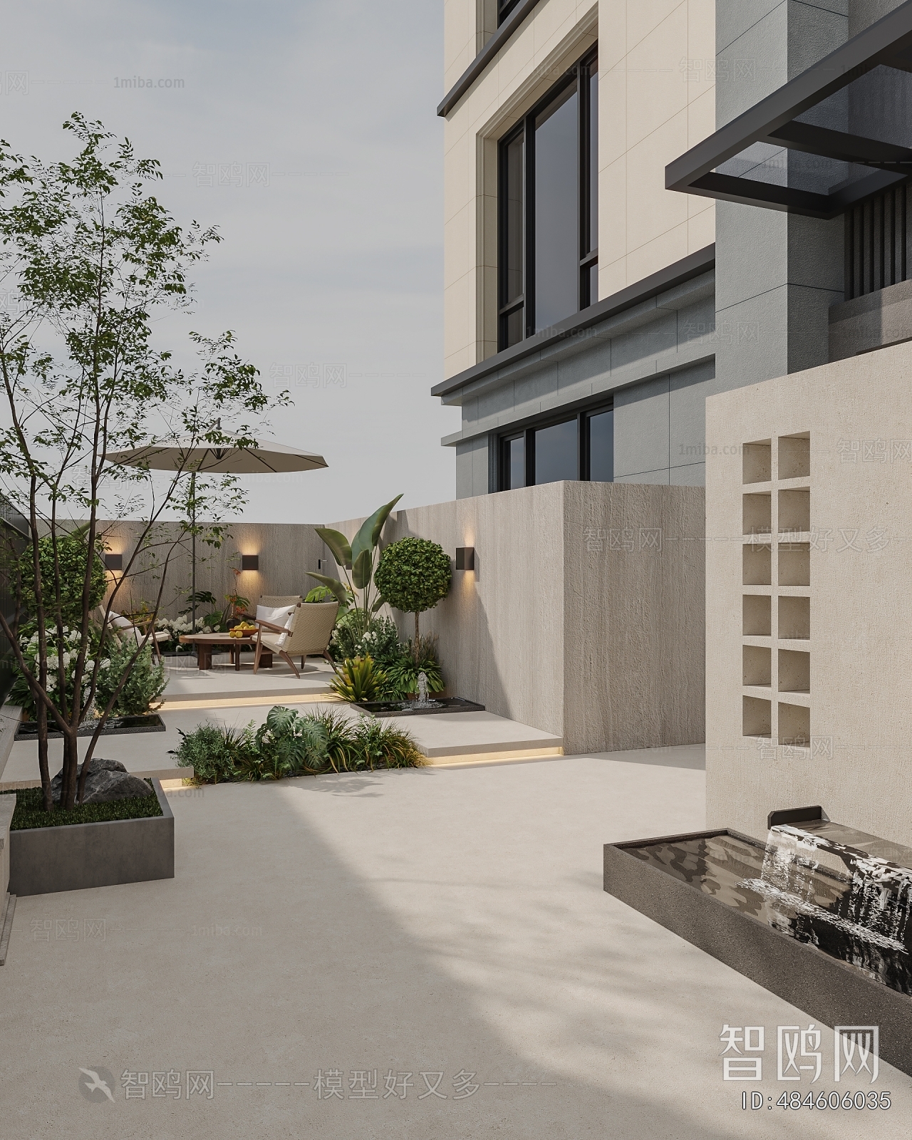 Modern Courtyard/landscape
