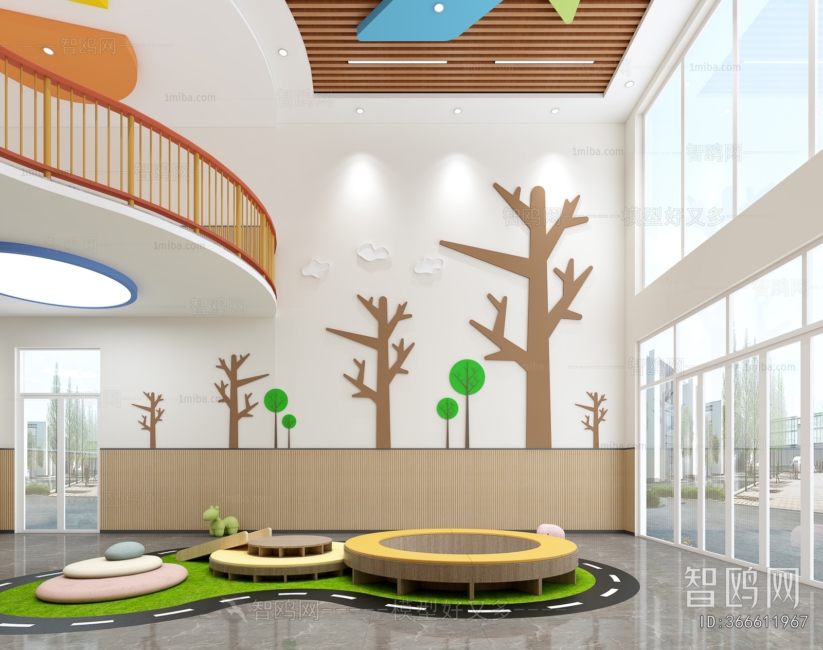 Modern Kindergarten Hall