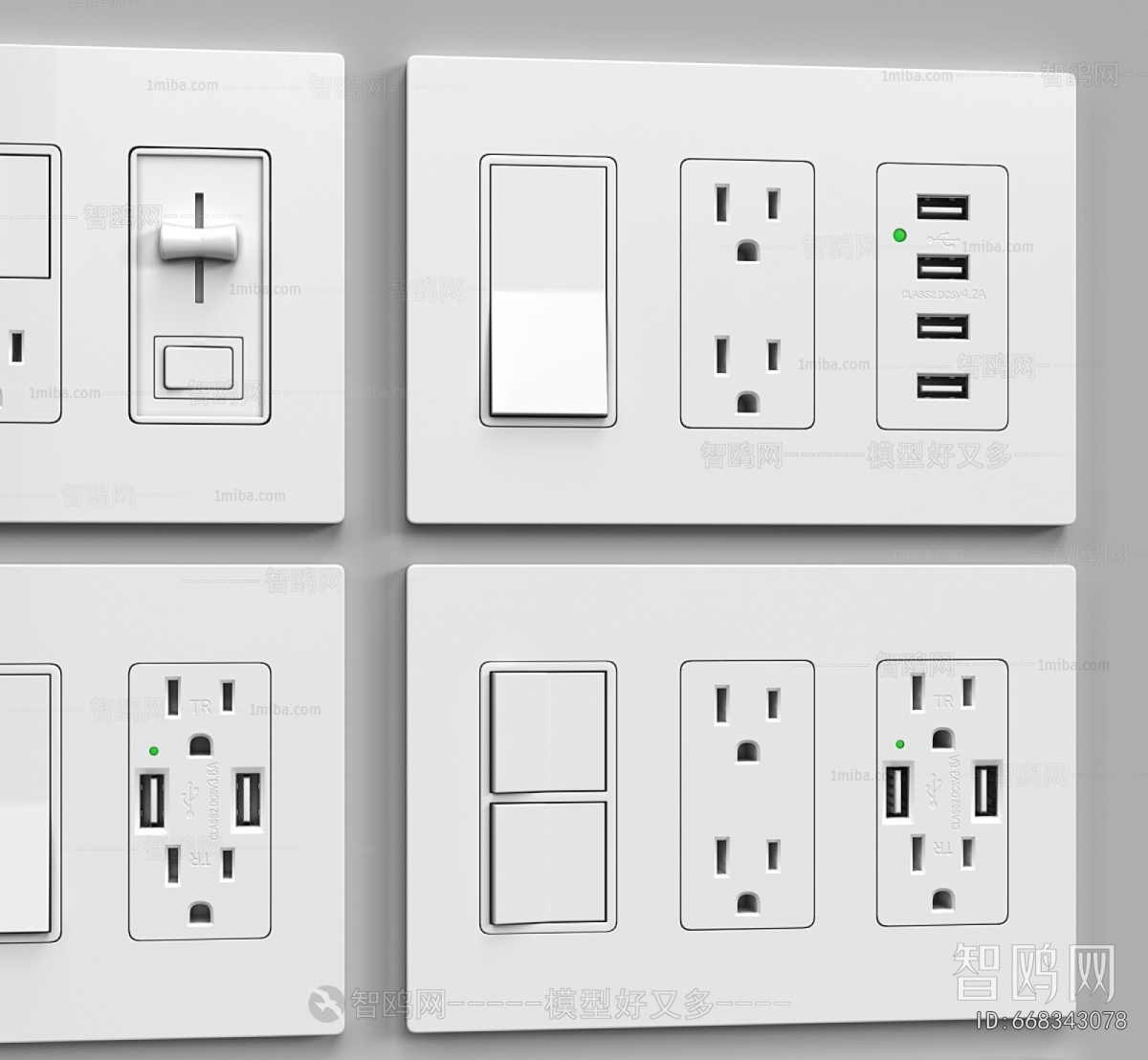 Modern Switch Socket Panel