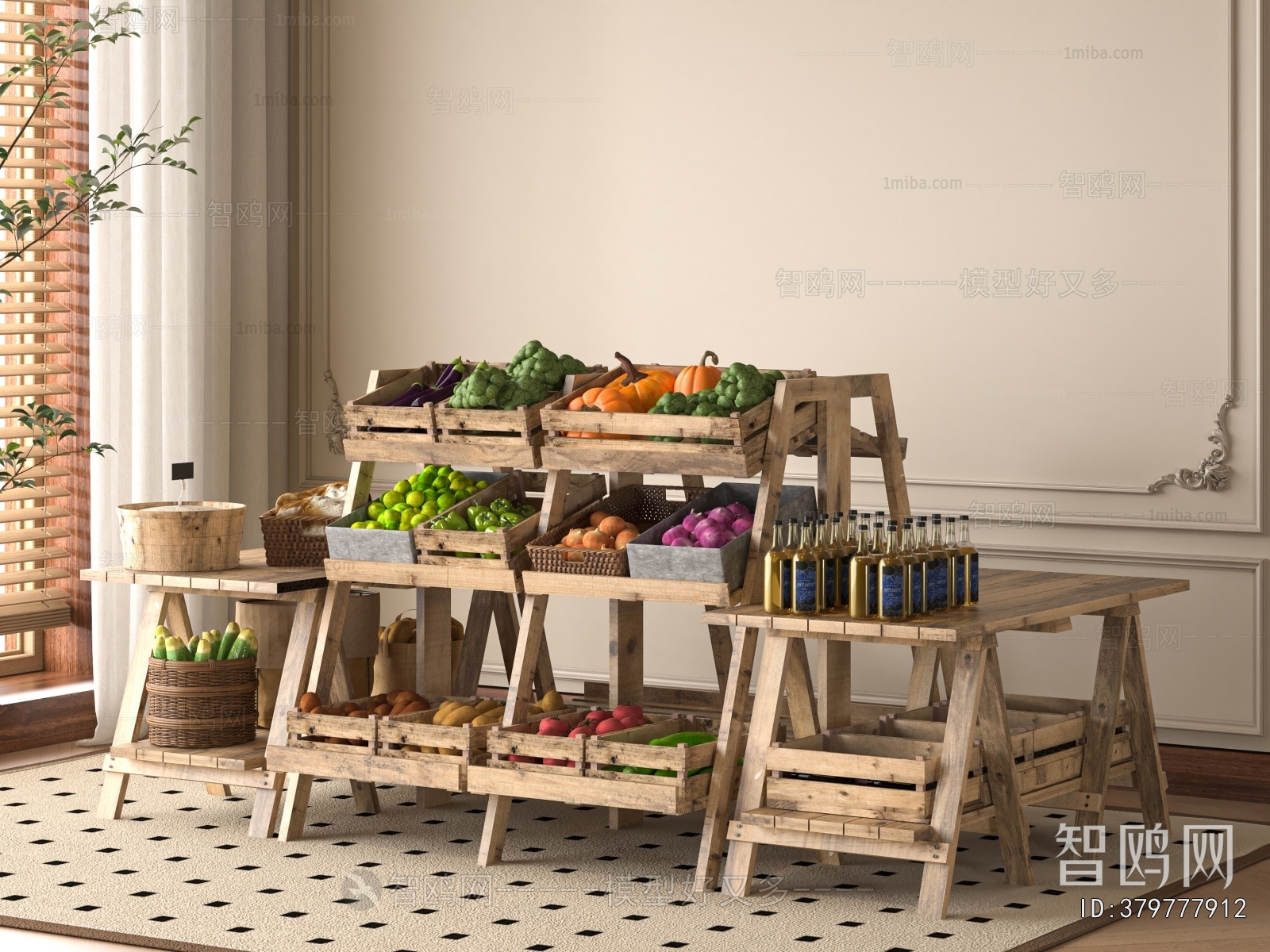 Modern Supermarket Shelf