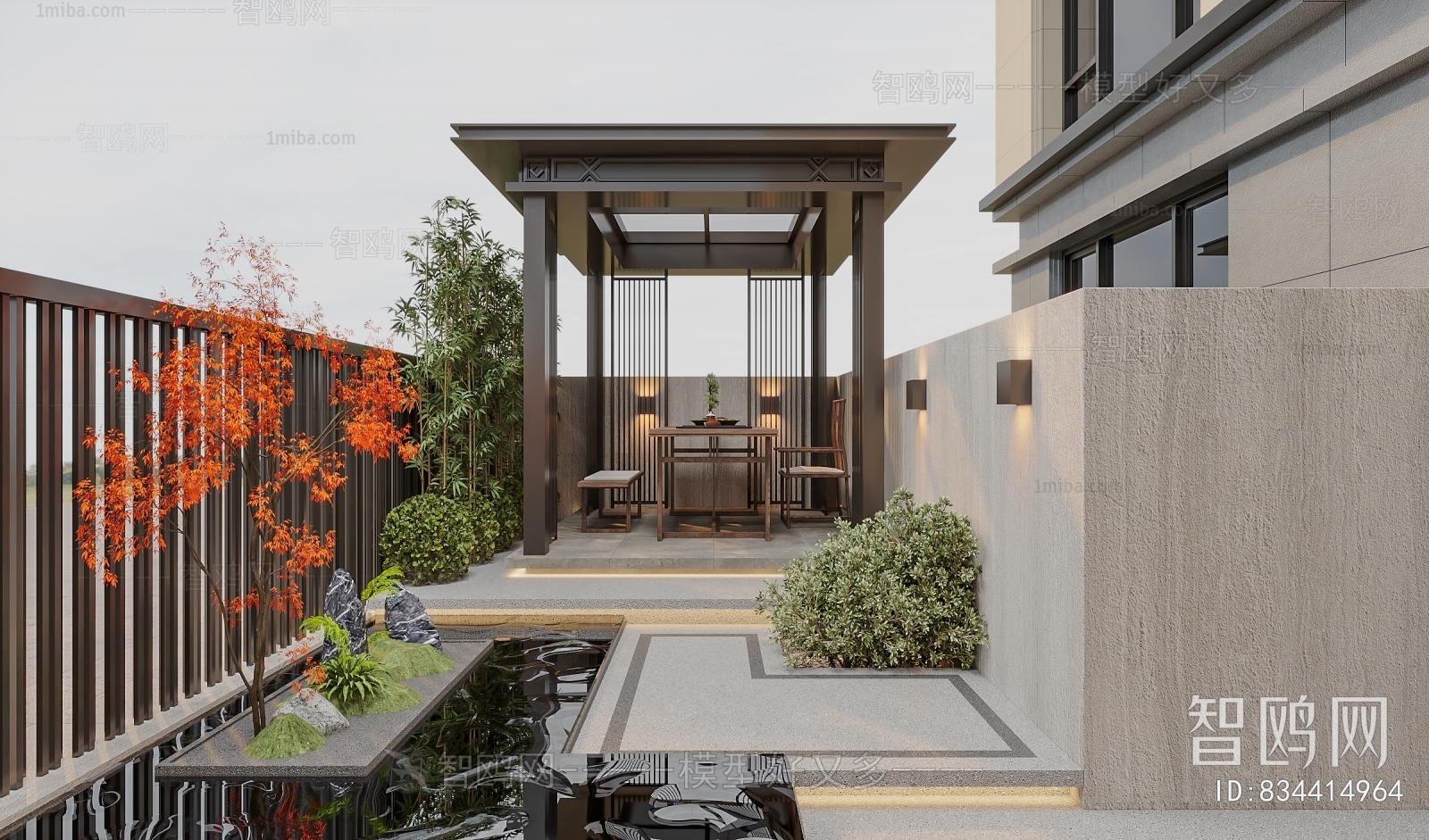 New Chinese Style Courtyard/landscape