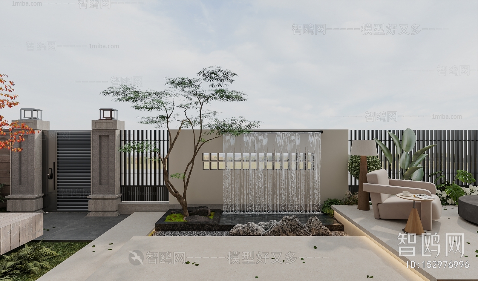 Modern Courtyard/landscape