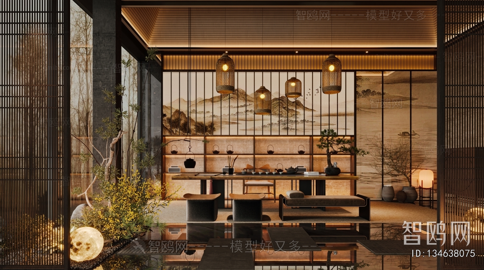 New Chinese Style Tea House
