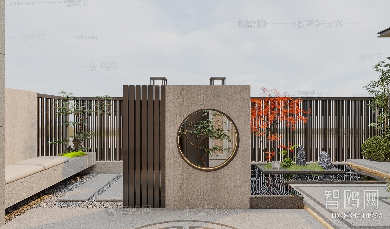 New Chinese Style Courtyard/landscape