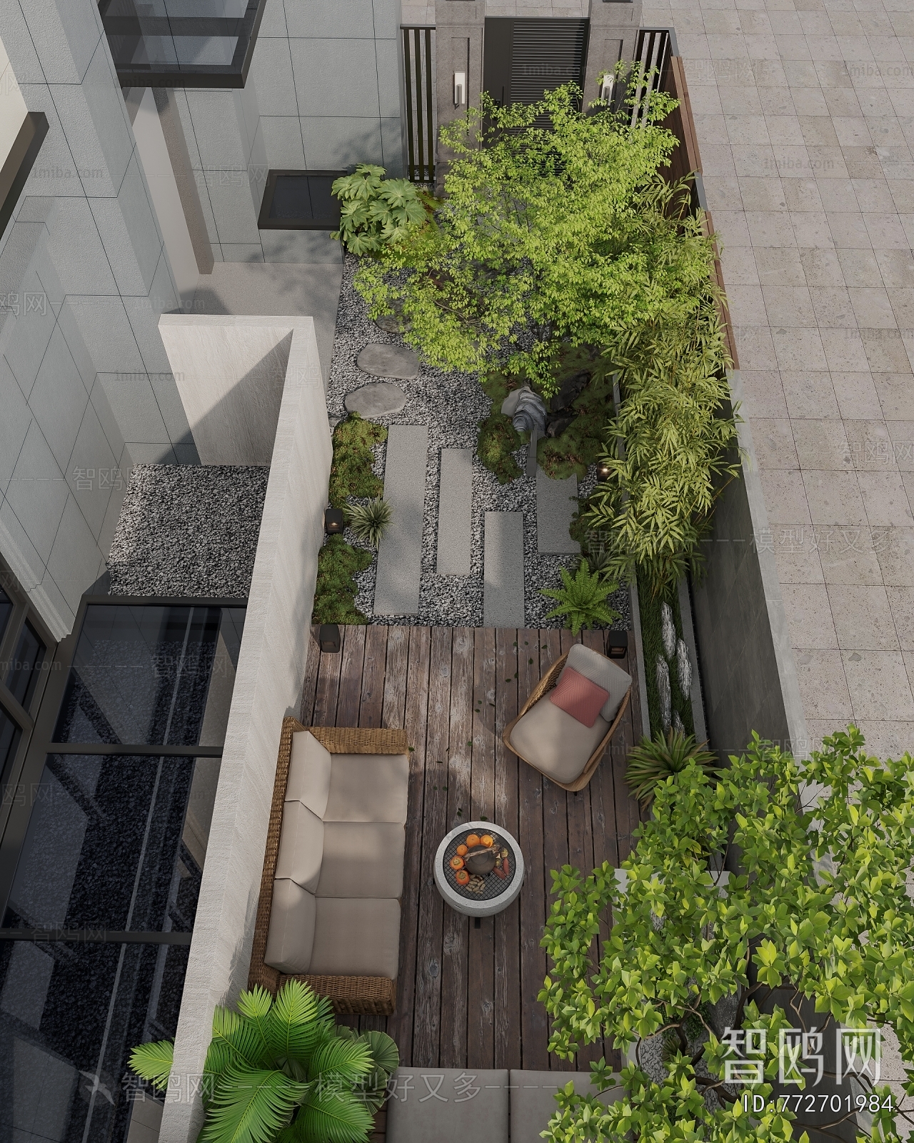 Modern Courtyard/landscape