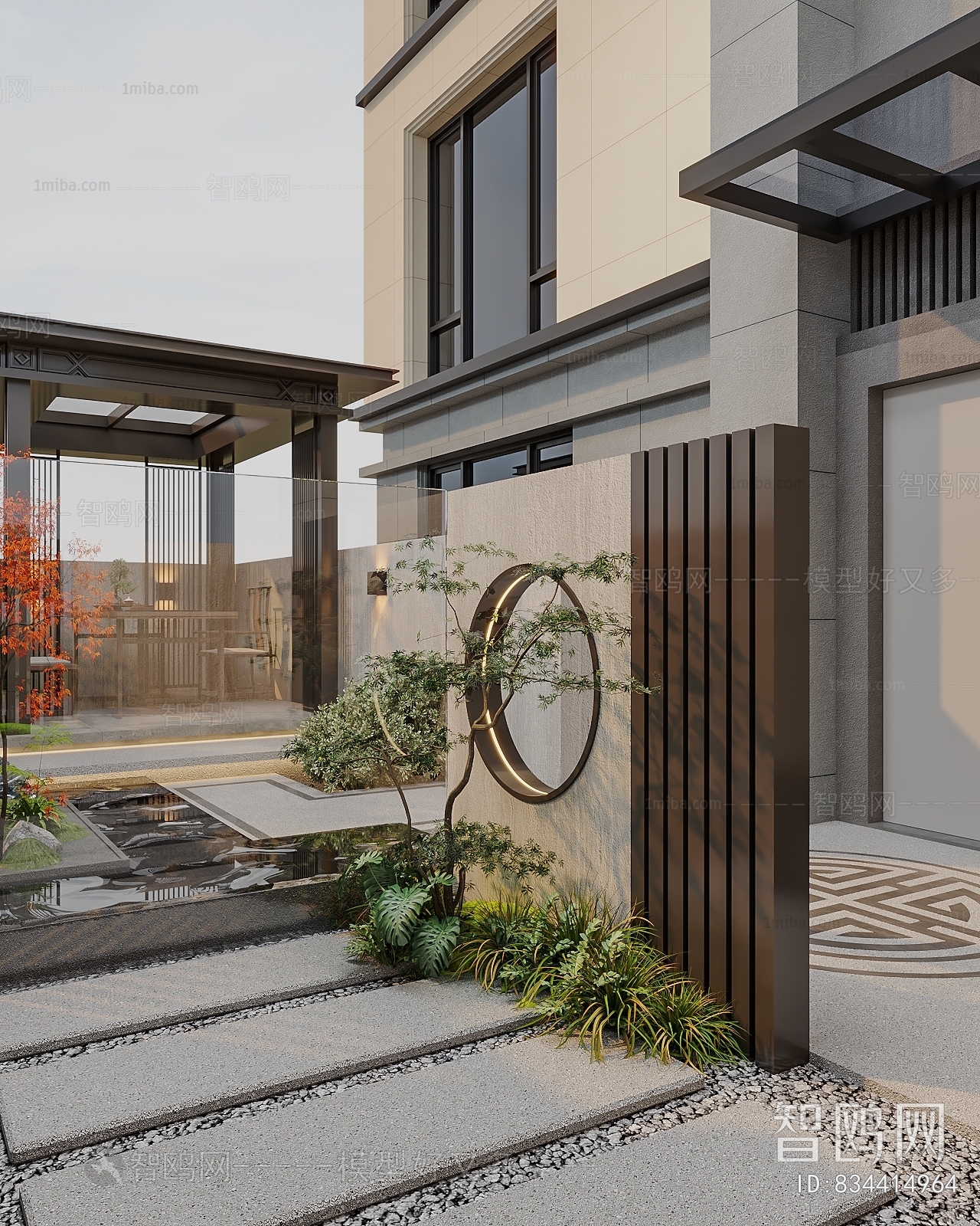 New Chinese Style Courtyard/landscape