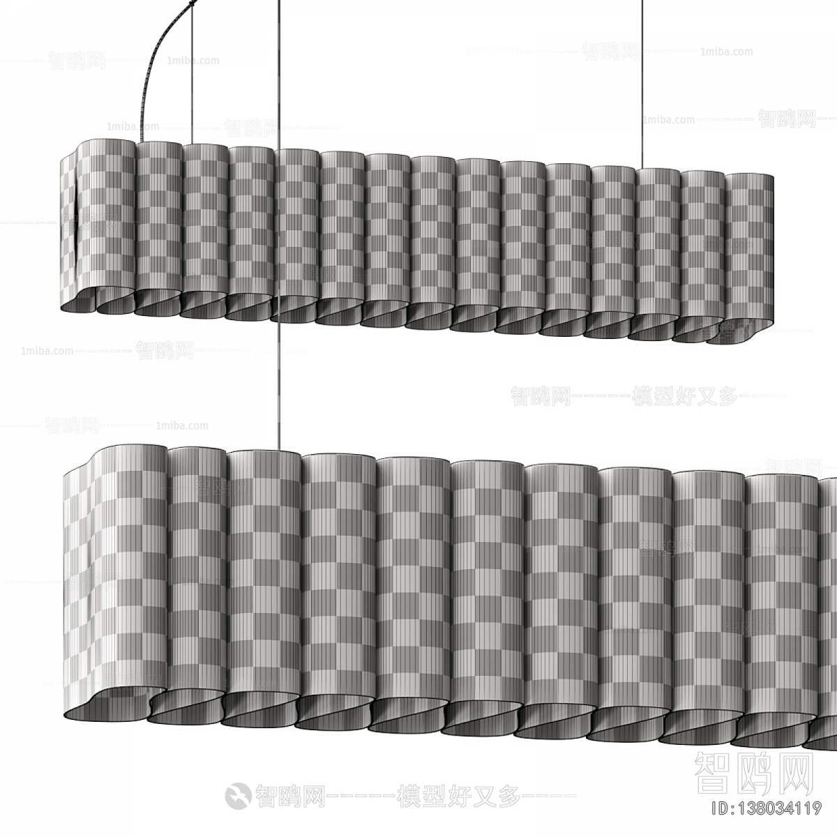 Modern Long Chandelier