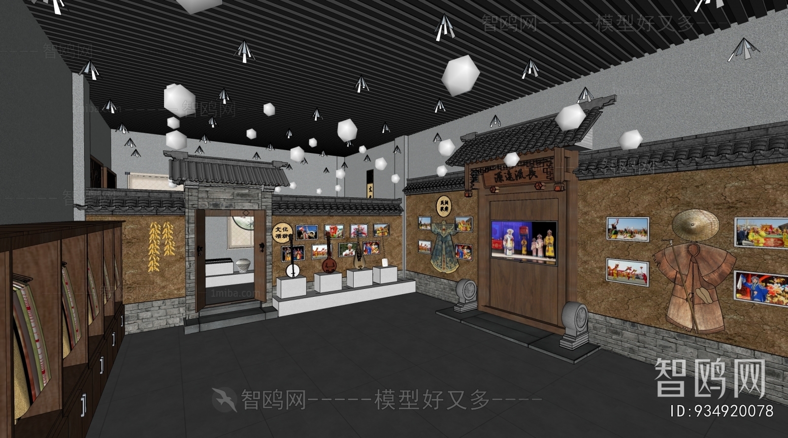 New Chinese Style Exhibition Hall