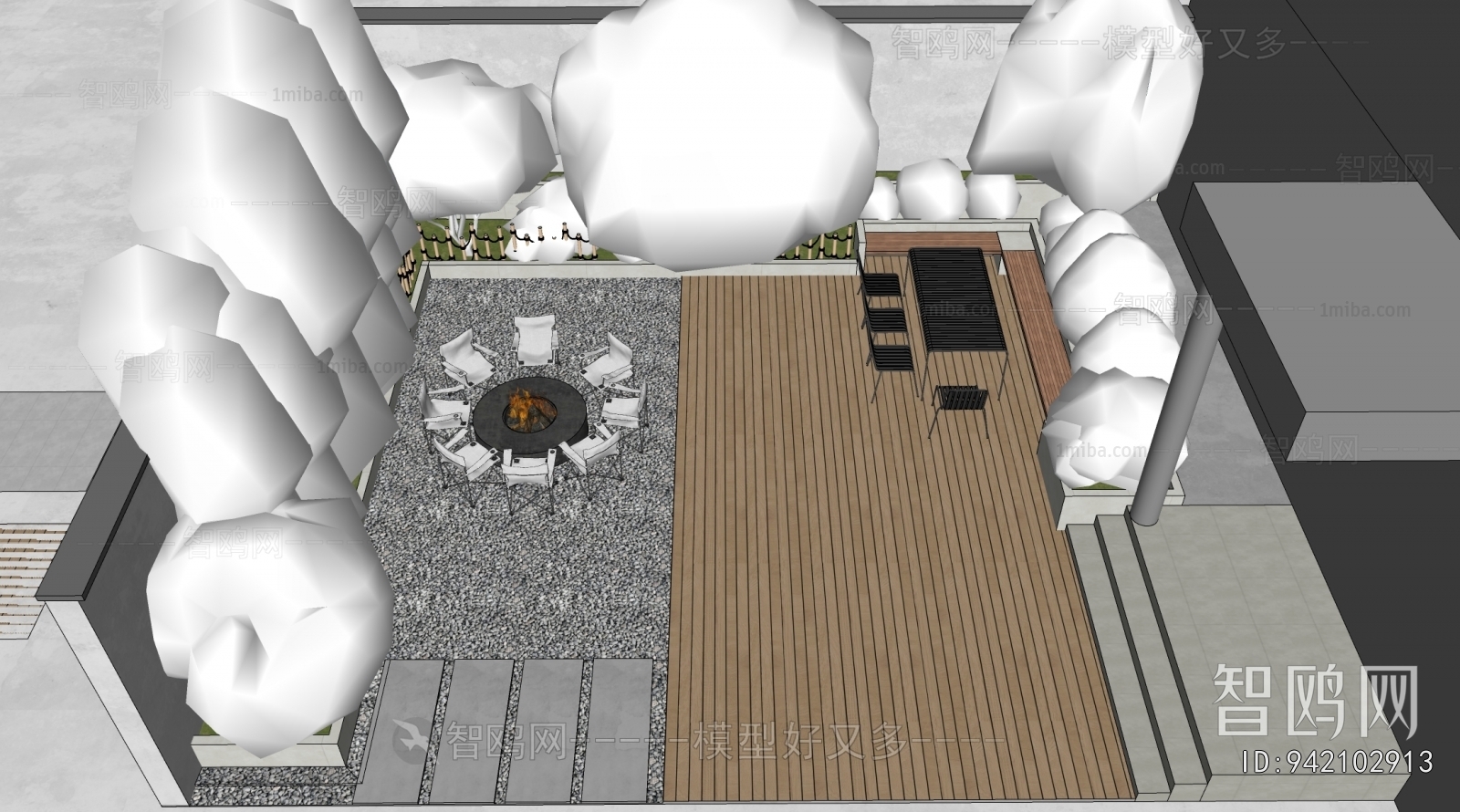 Modern Courtyard/landscape