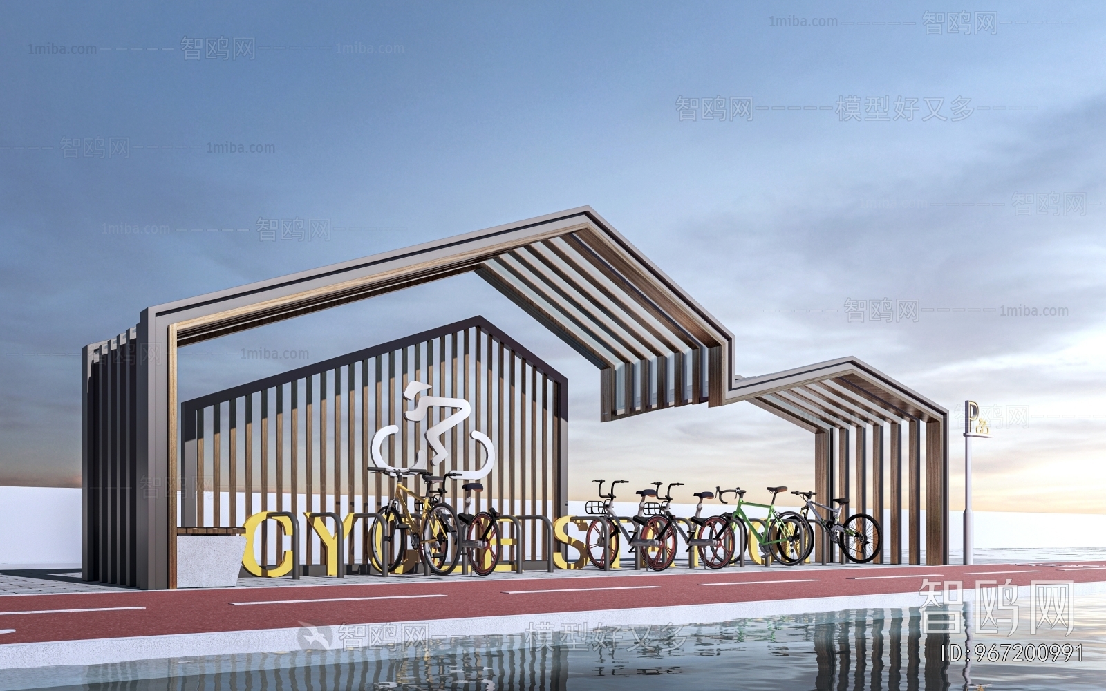 Modern Outdoor Parking Lot