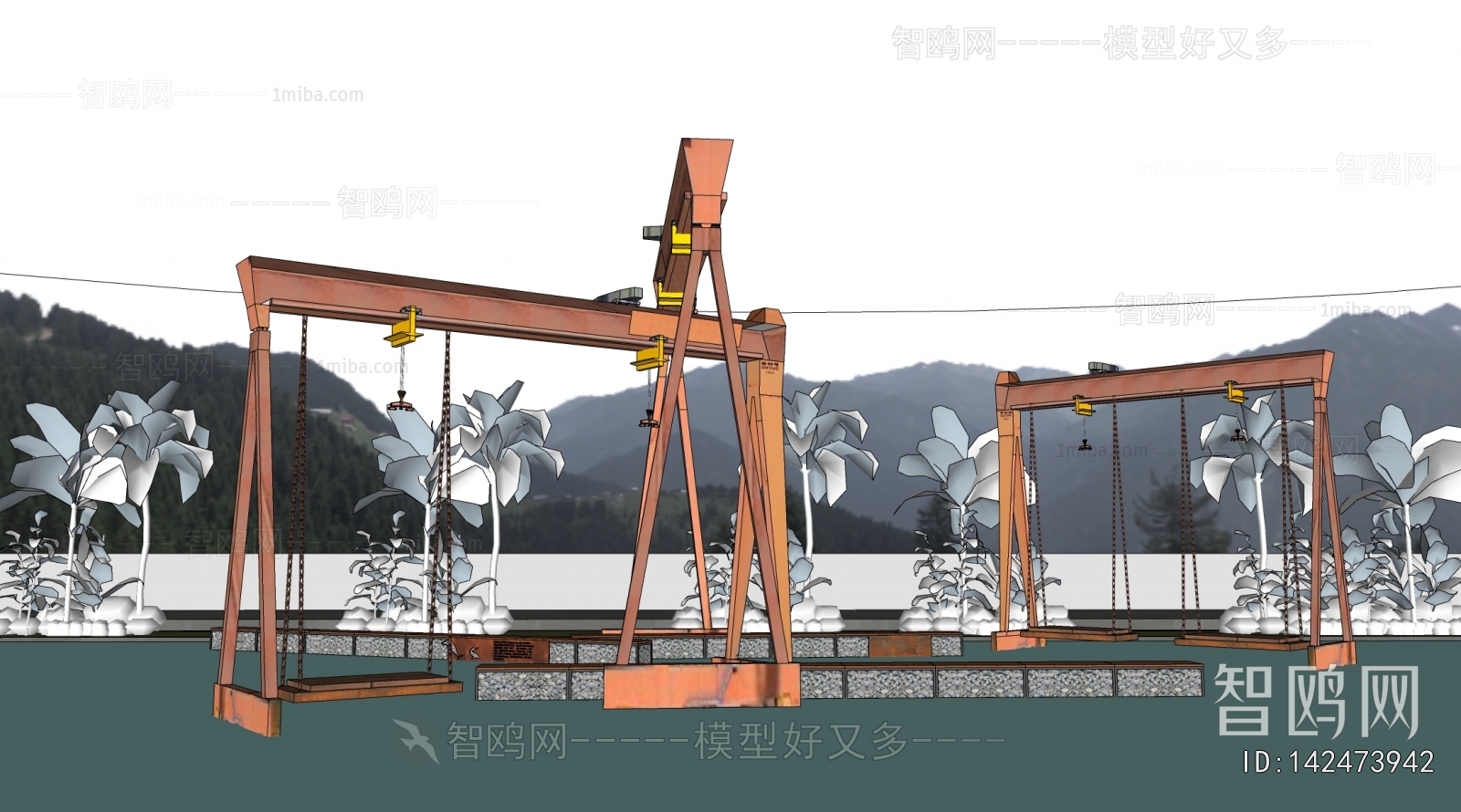 Modern Park Landscape