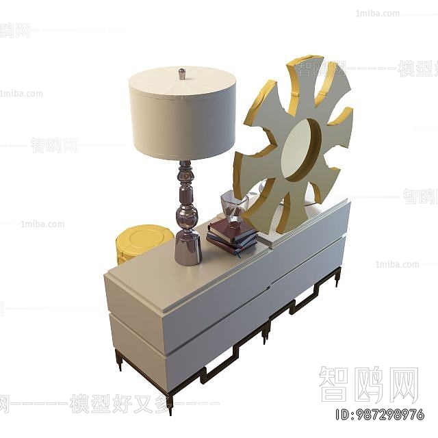 Simple European Style Side Cabinet