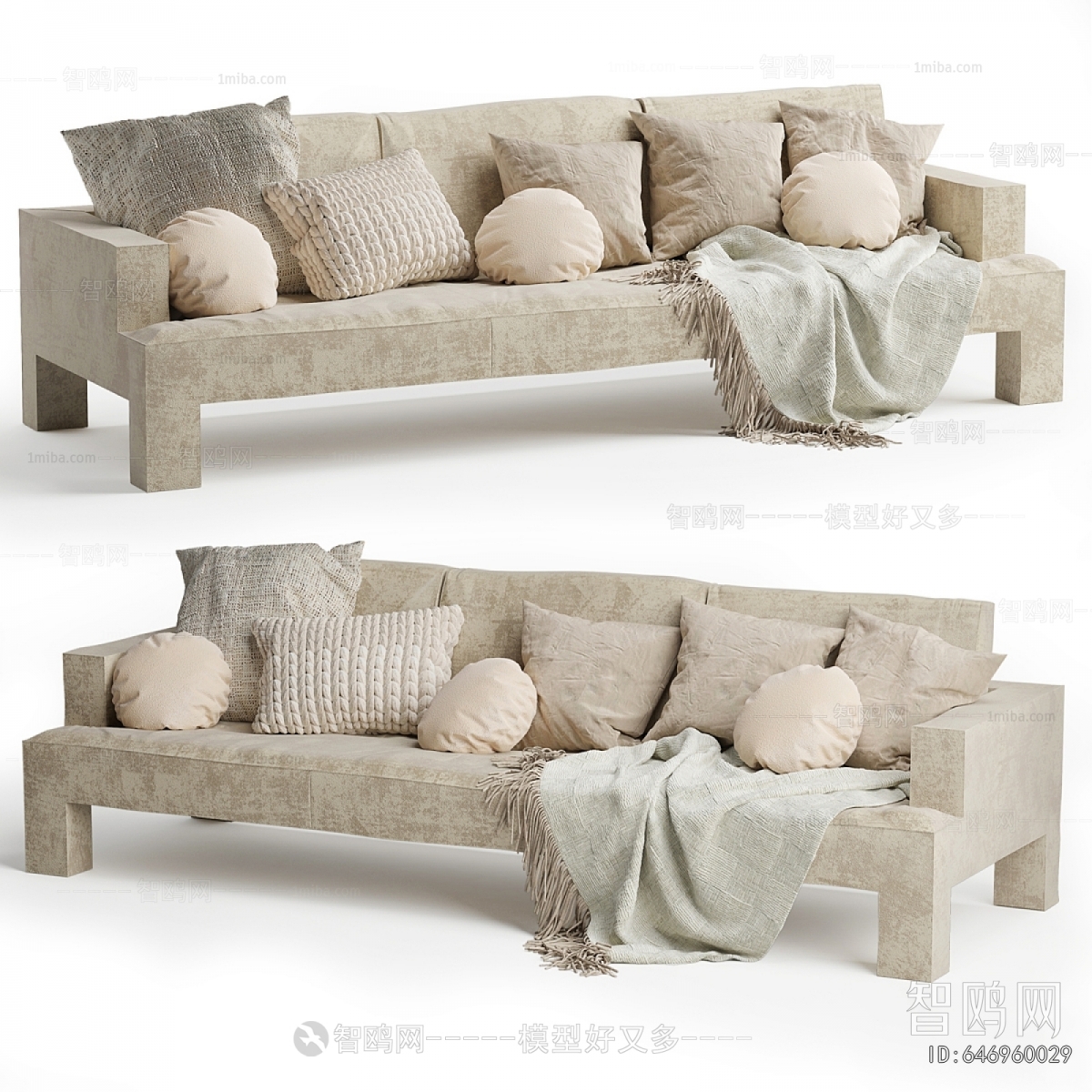 Modern Three-seat Sofa
