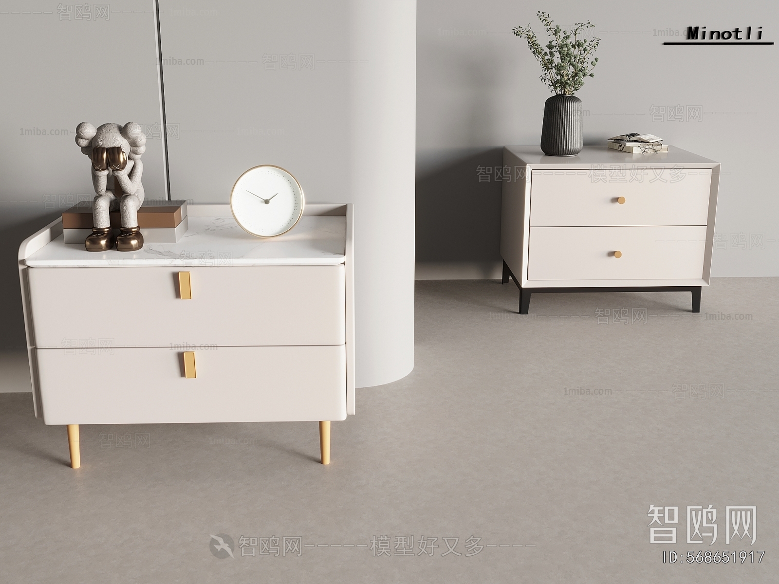 Modern Bedside Cupboard