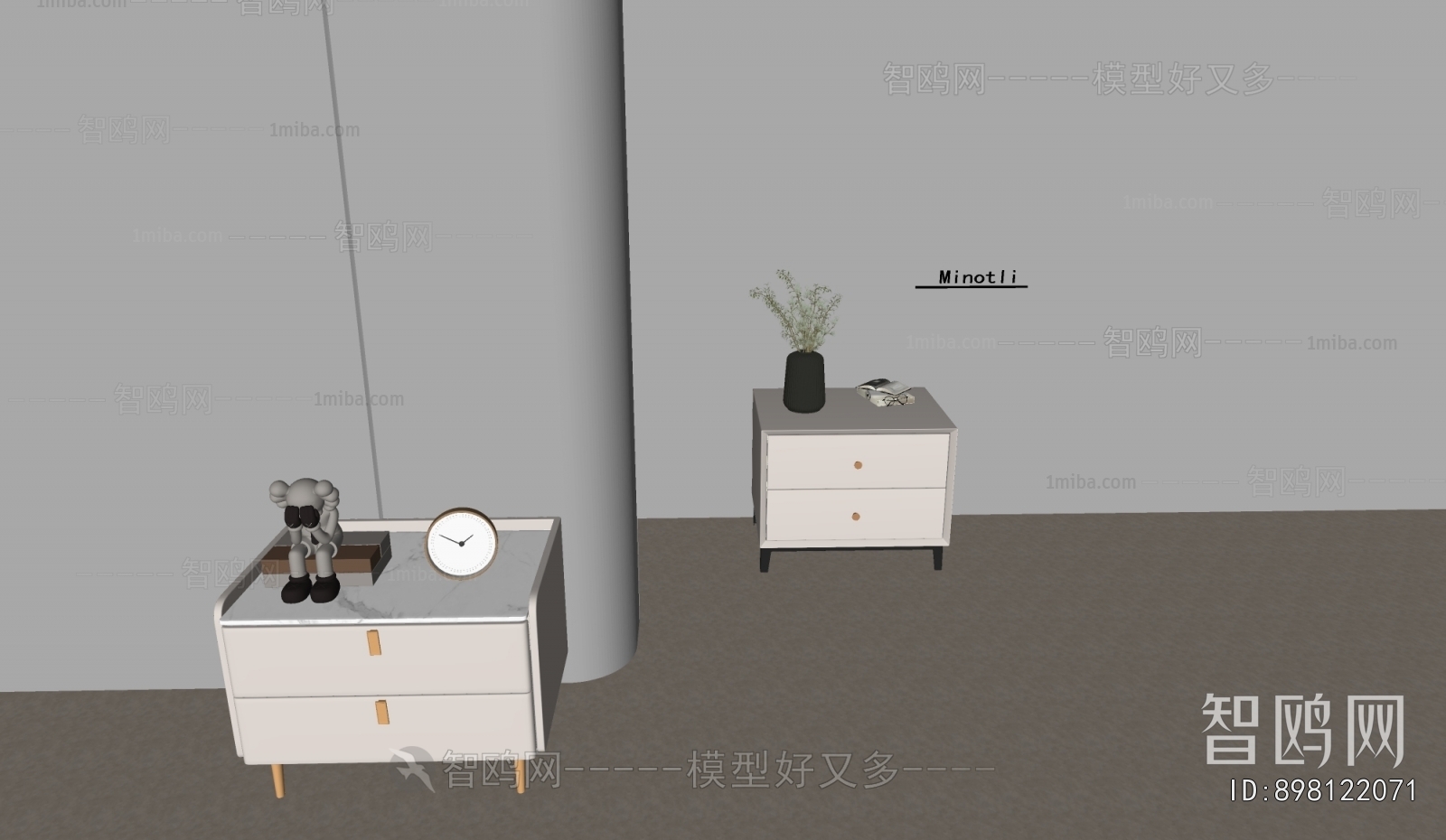 Modern Bedside Cupboard