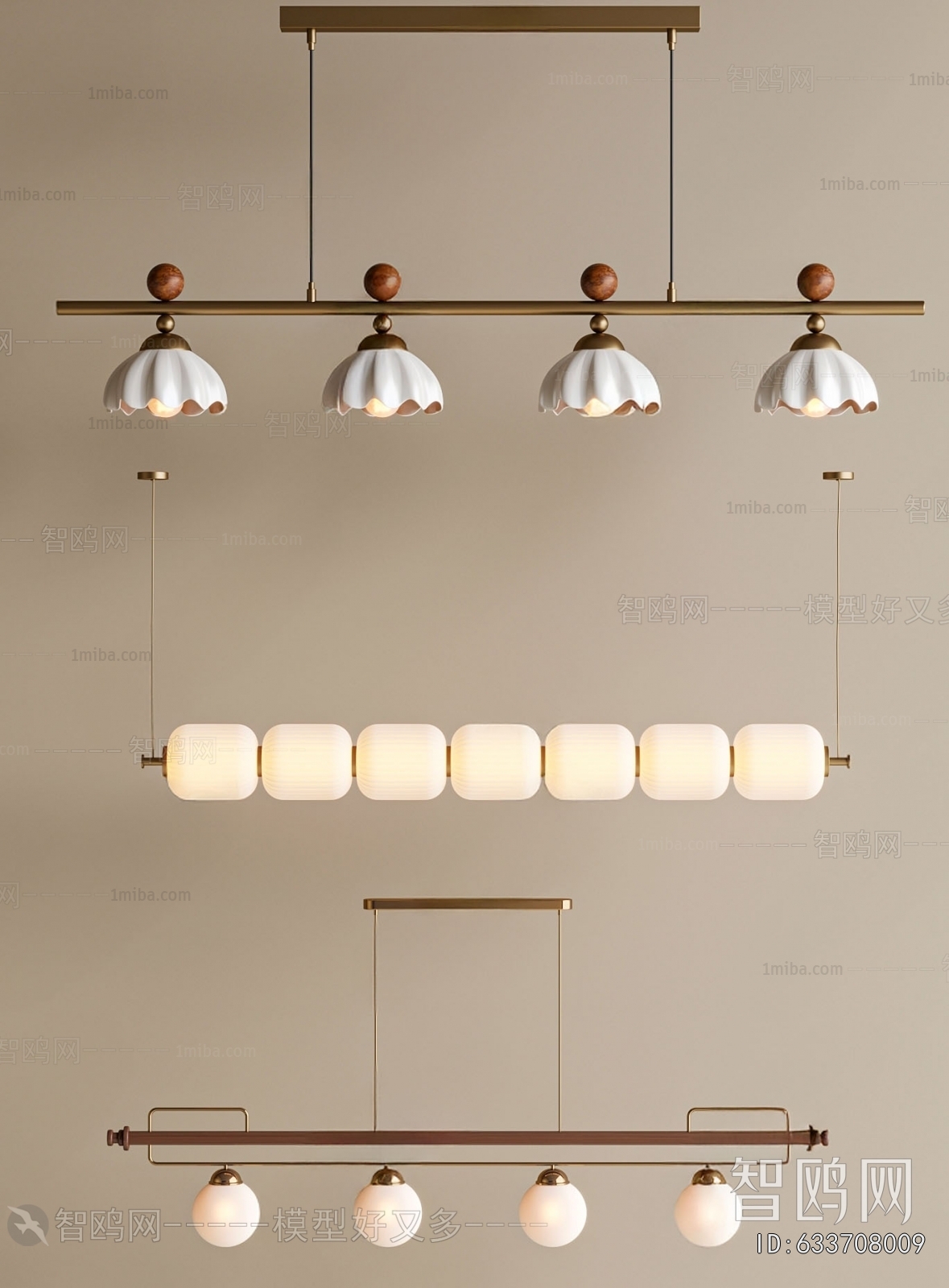 Modern Long Chandelier