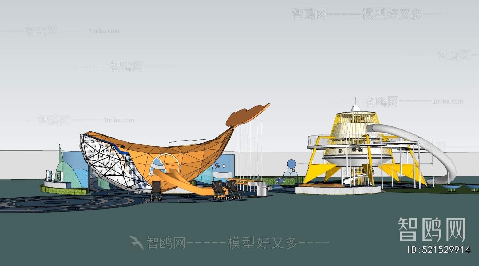 Modern Park Landscape