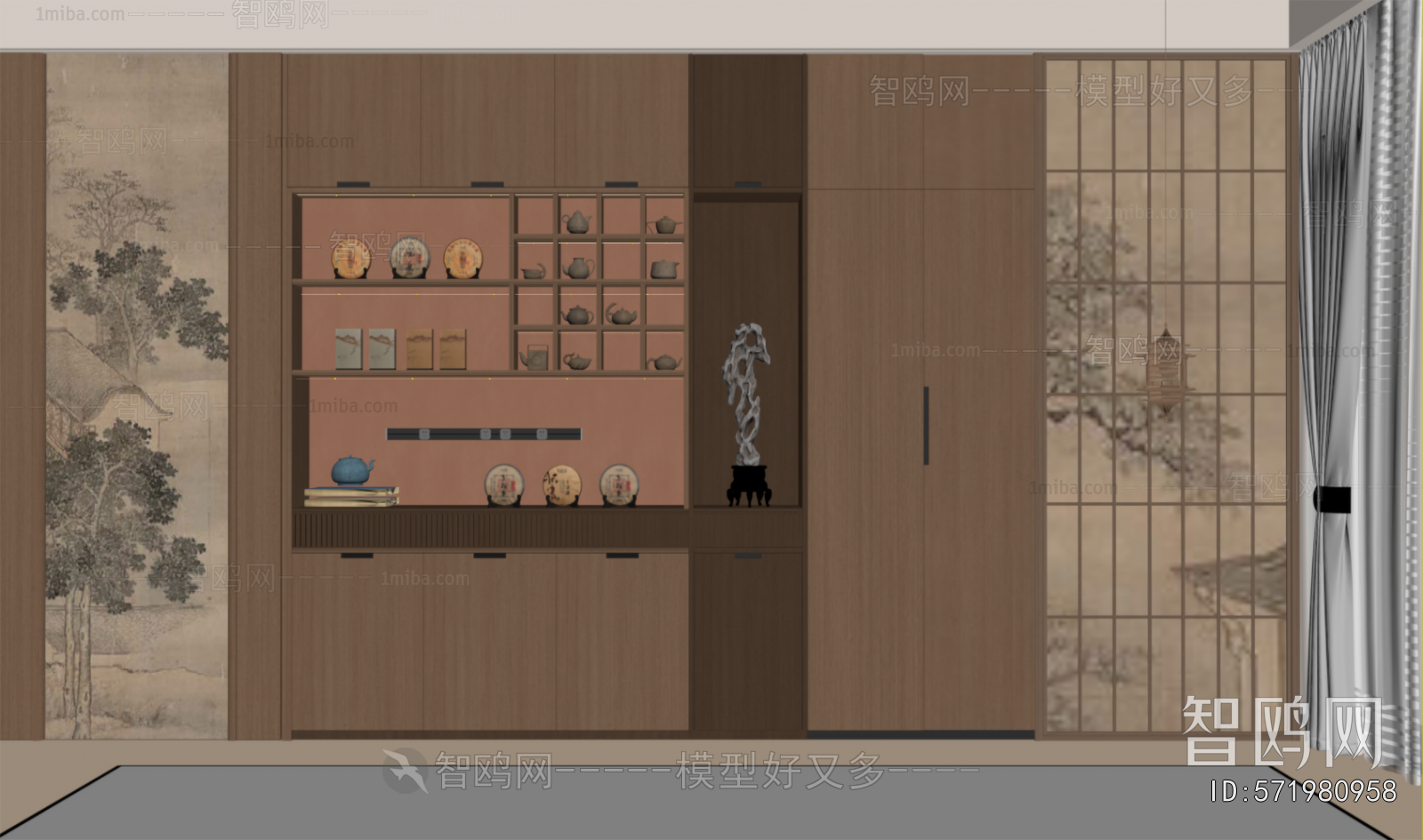 New Chinese Style Sideboard