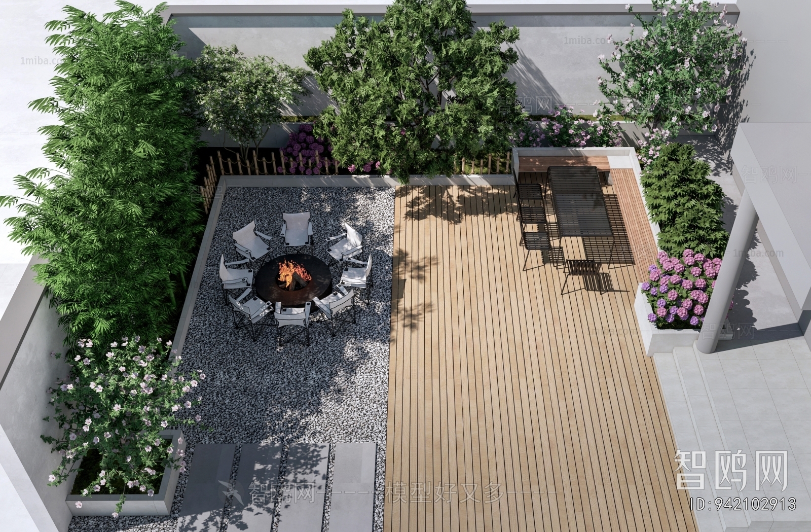 Modern Courtyard/landscape