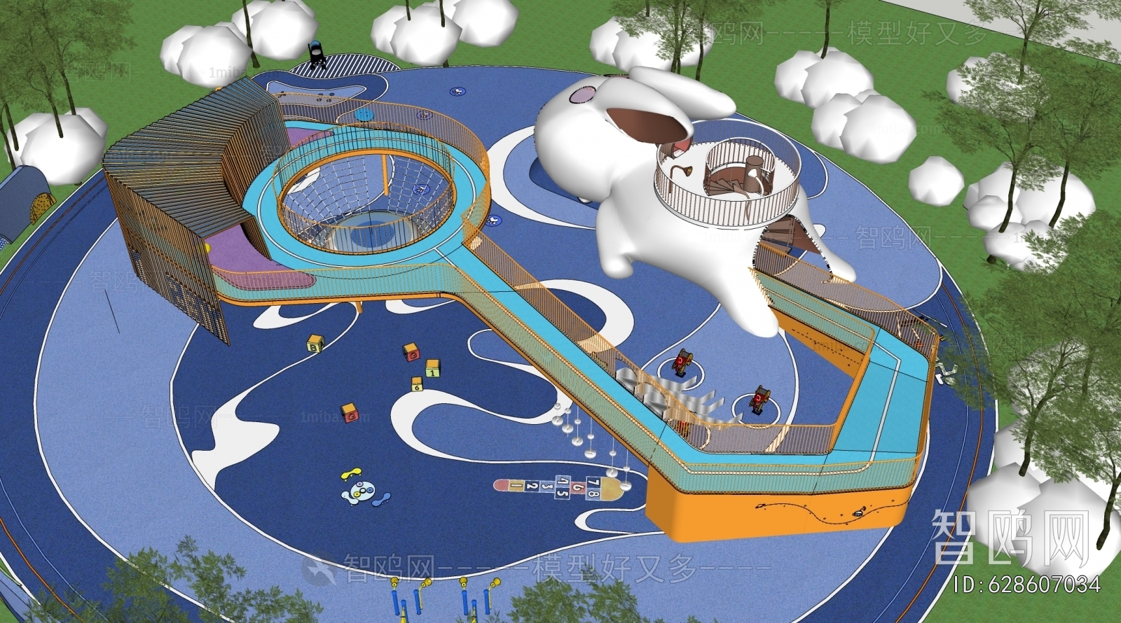 Modern Park Landscape