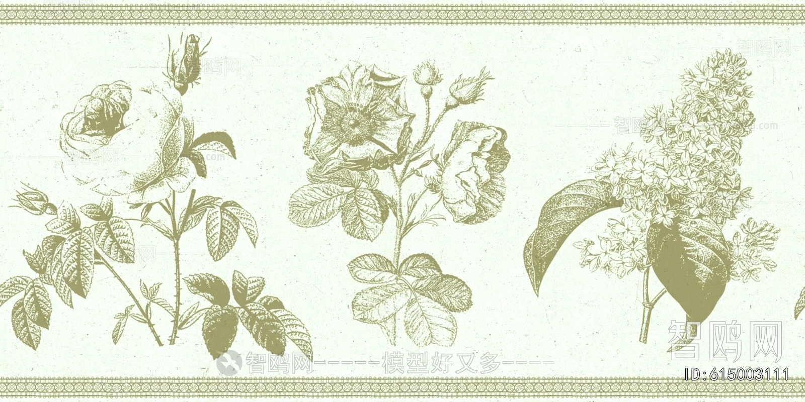 Animal And Plant Pattern Wallpaper