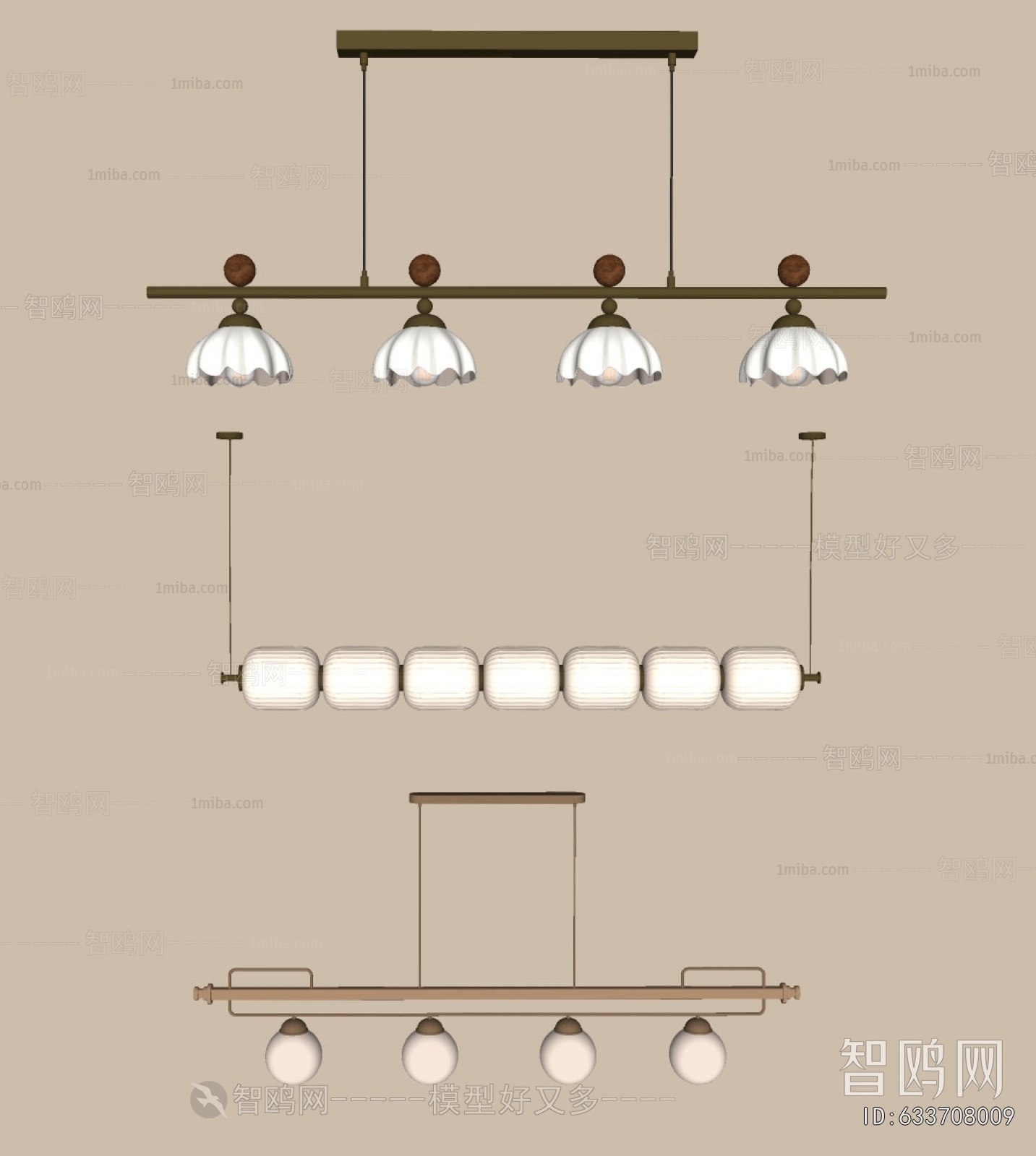 Modern Long Chandelier