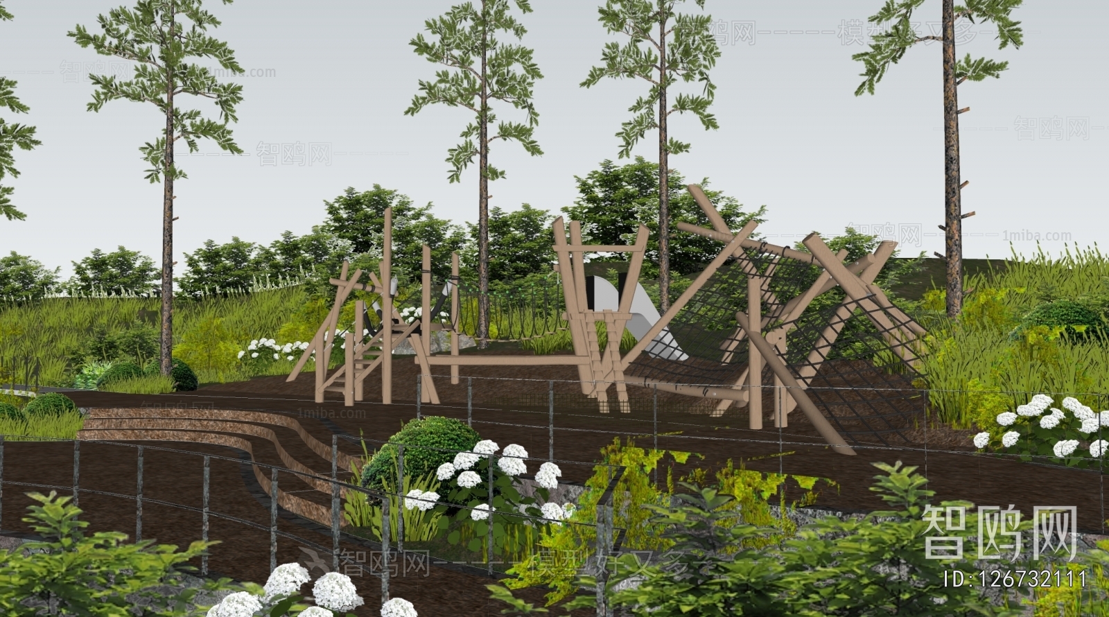 Modern Park Landscape