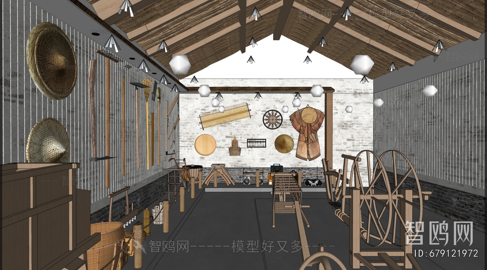 New Chinese Style Exhibition Hall