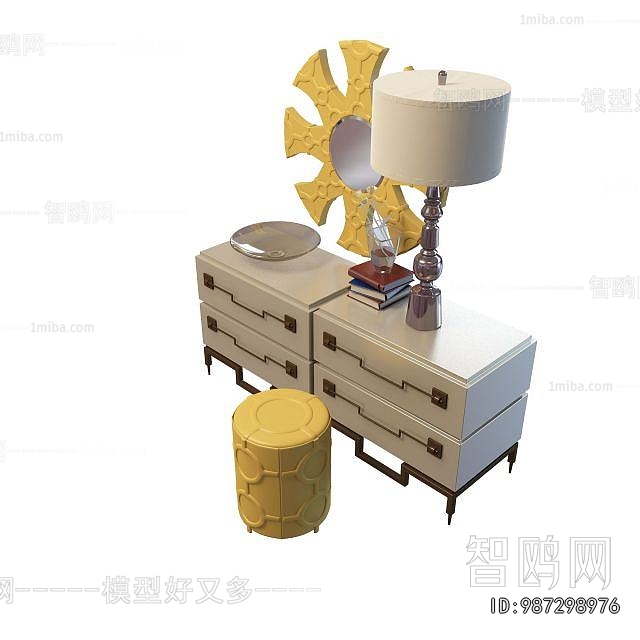 Simple European Style Side Cabinet