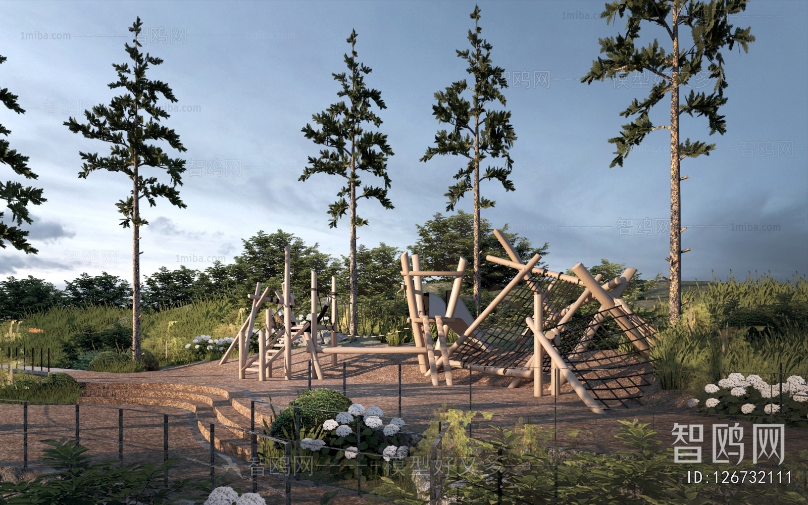 Modern Park Landscape