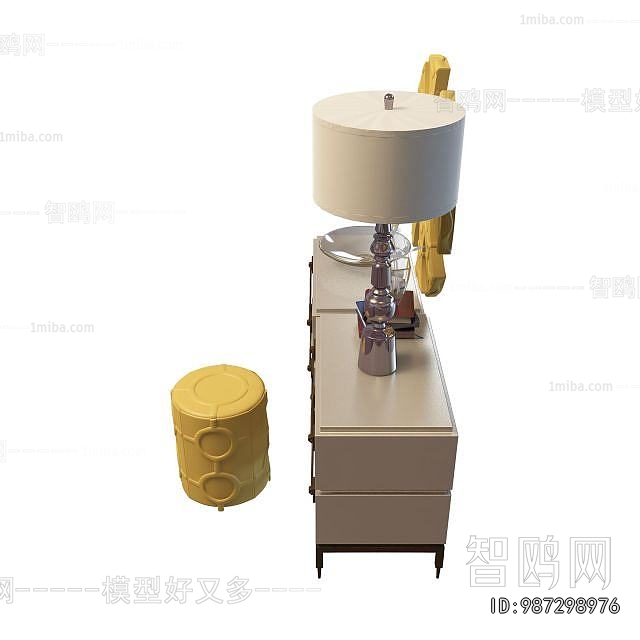 Simple European Style Side Cabinet