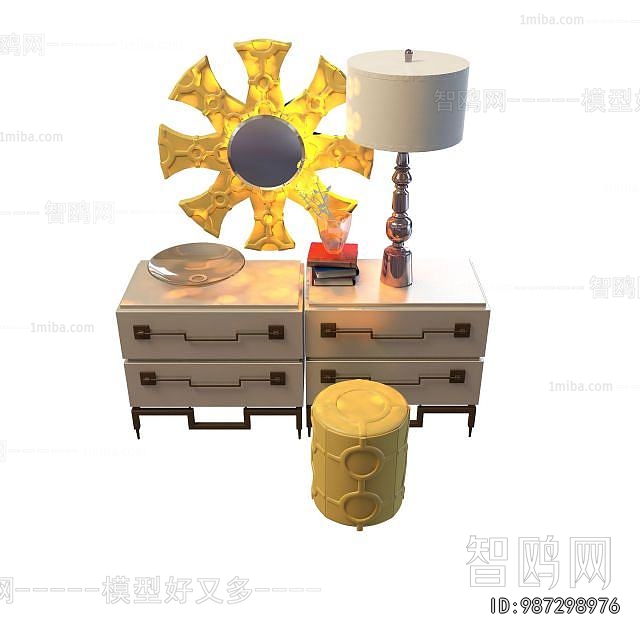 Simple European Style Side Cabinet