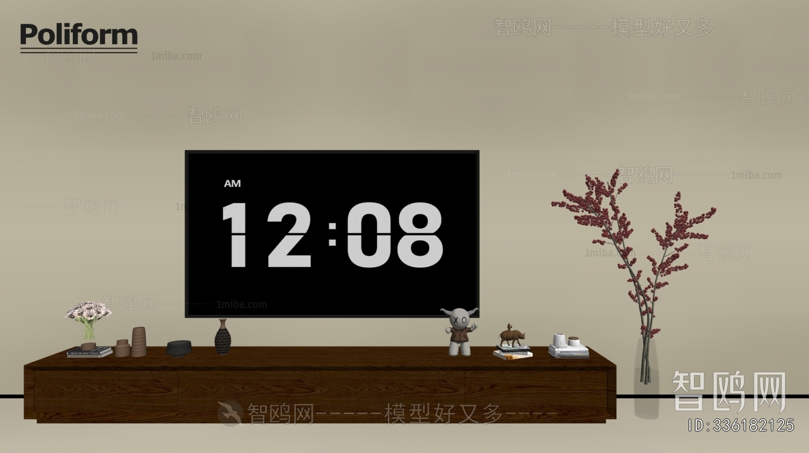 现代中古风电视柜