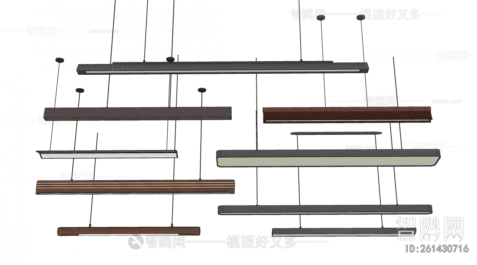 Modern Long Chandelier