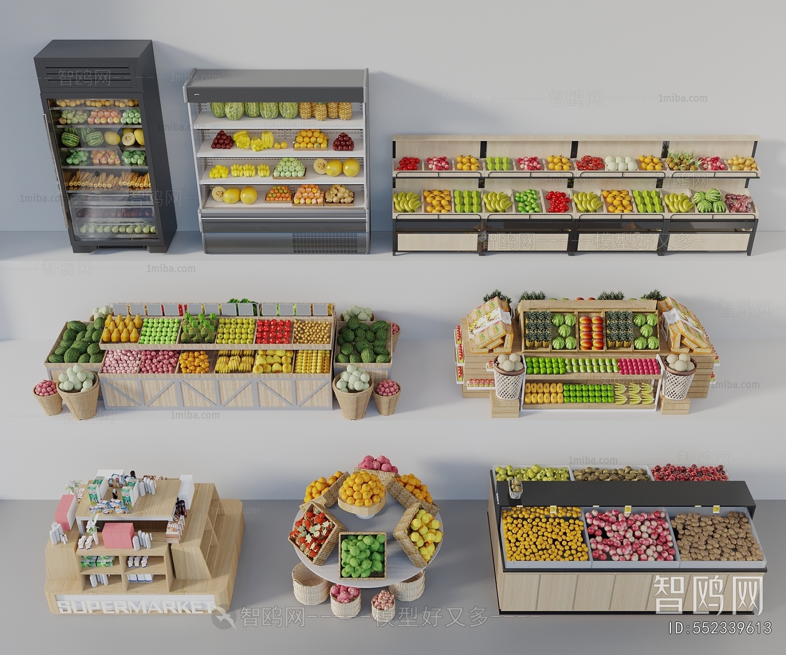 Modern Supermarket Shelf