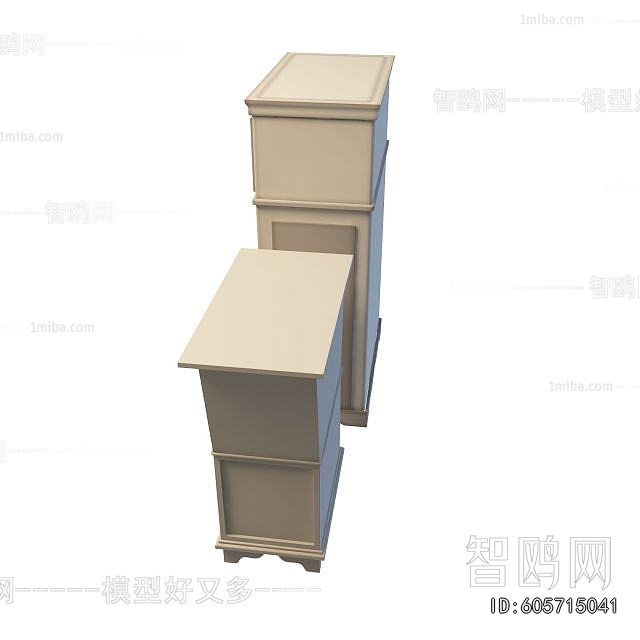 Simple European Style Decorative Cabinet