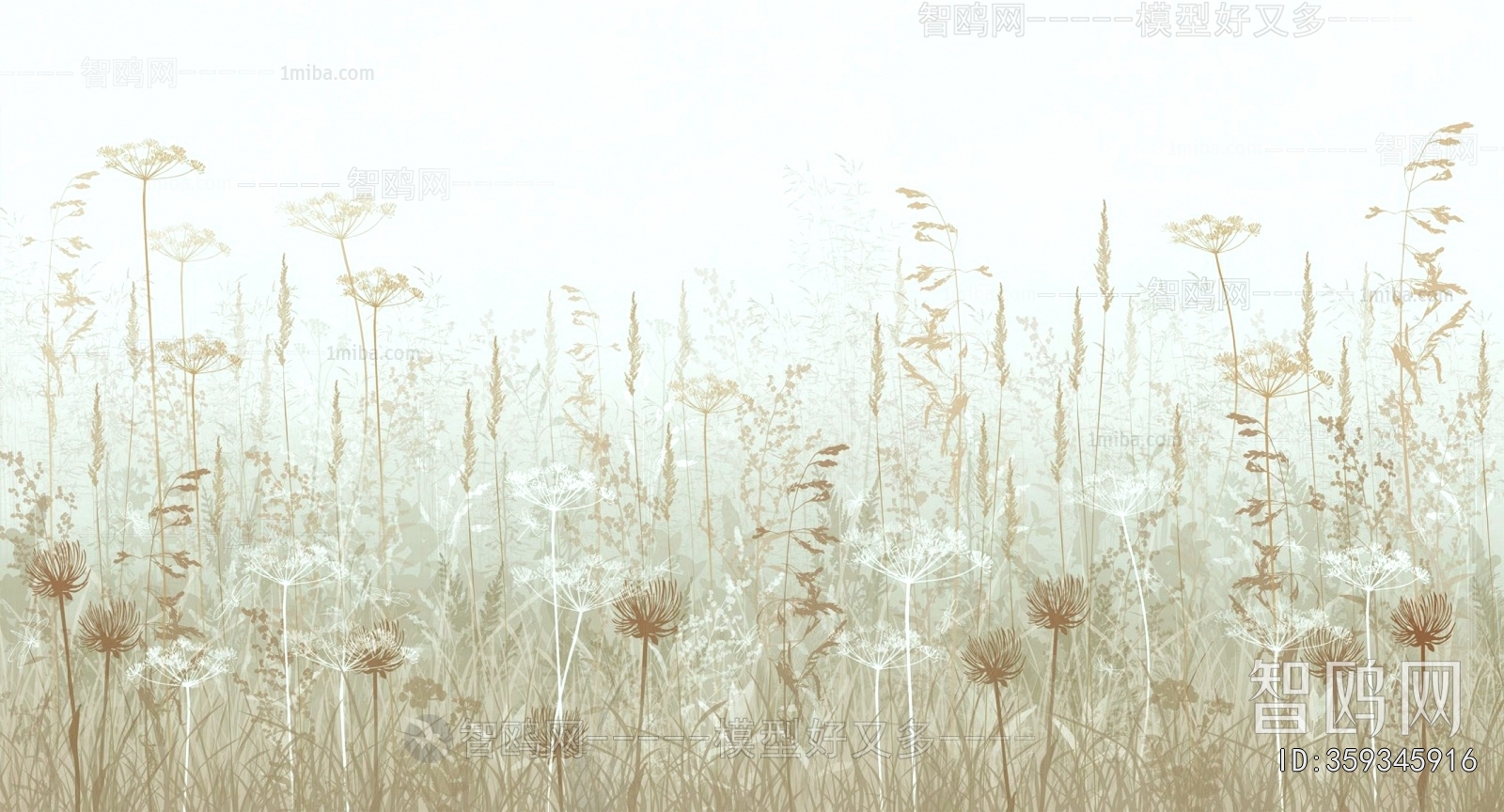 Animal And Plant Pattern Wallpaper