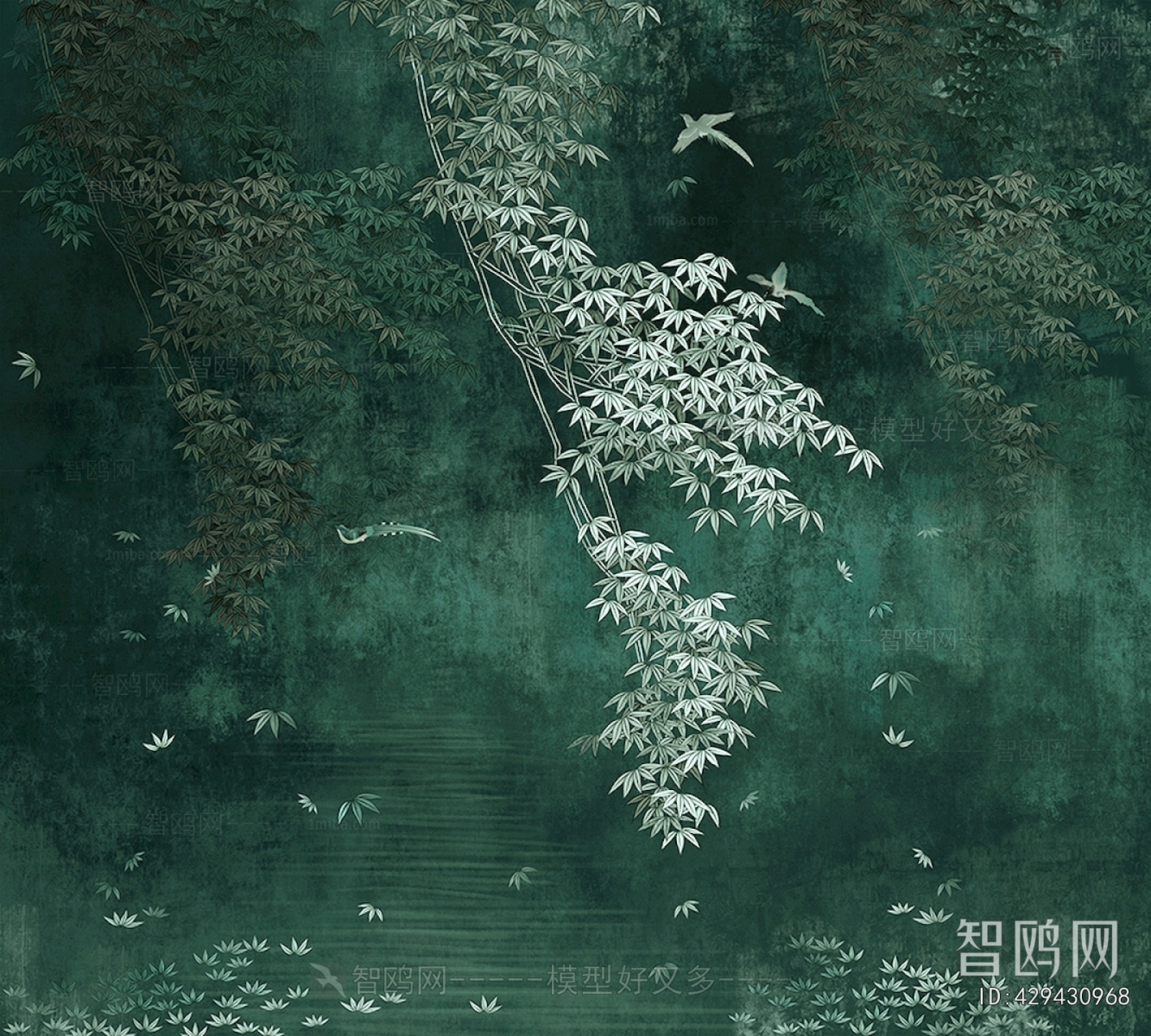 Animal And Plant Pattern Wallpaper