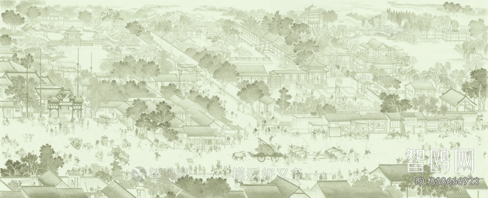 新中式山水壁纸